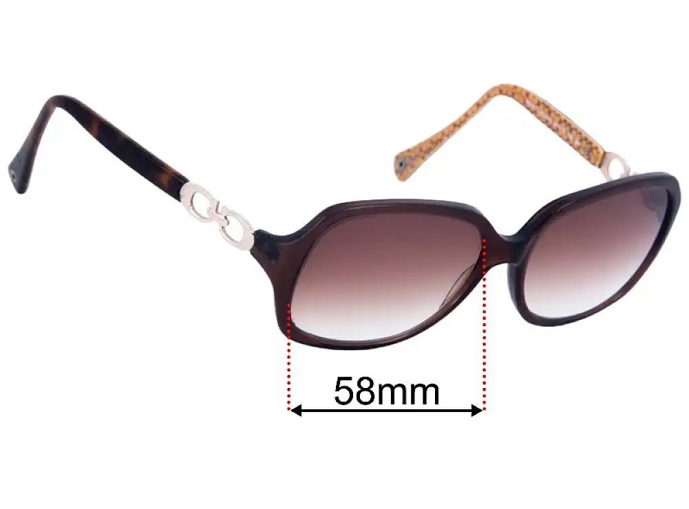 Coach HC8019 Beatrice 58mm Replacement Lenses